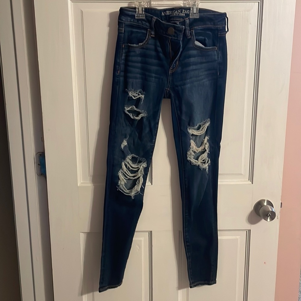 American eagle super stretch jeggings size 4